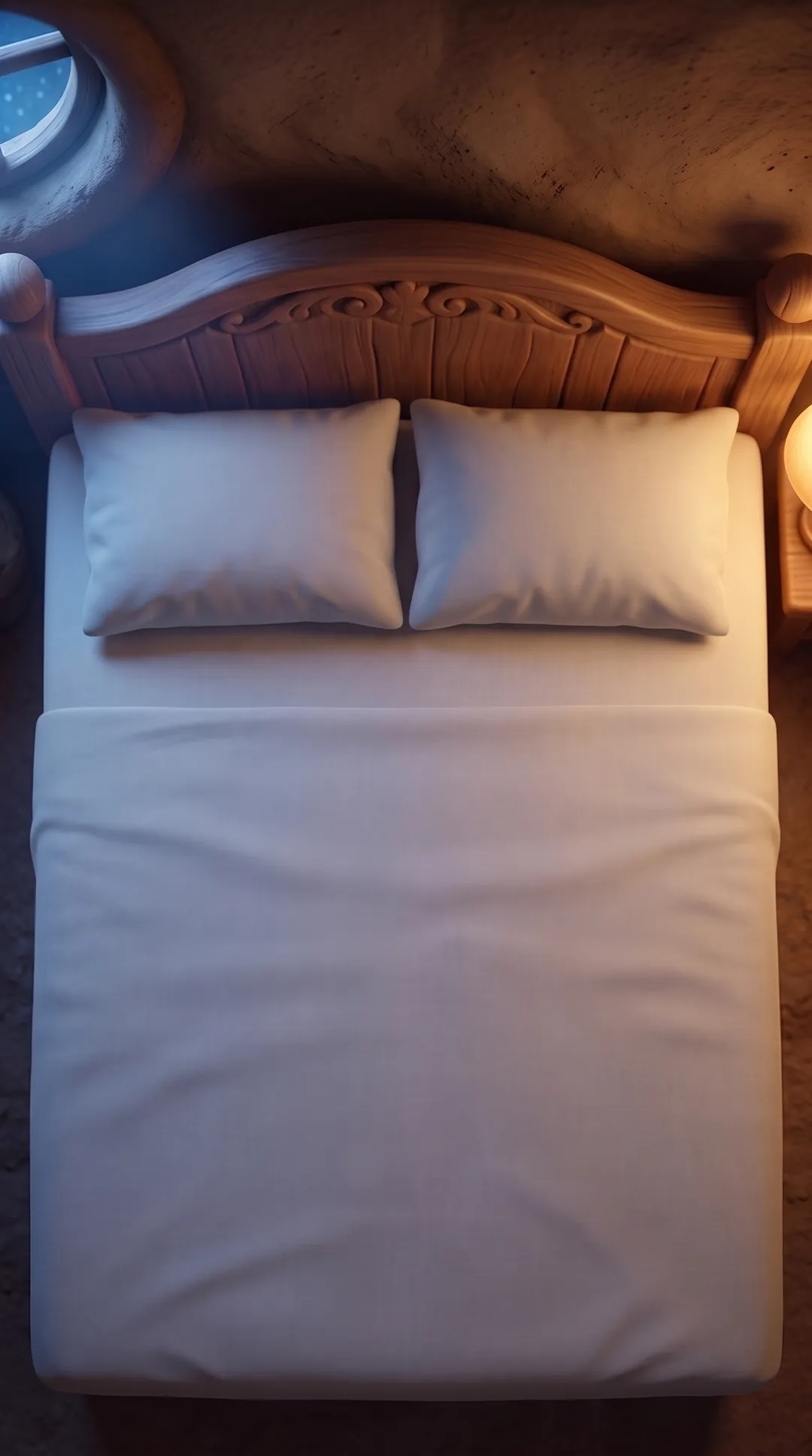 Without her: the bed